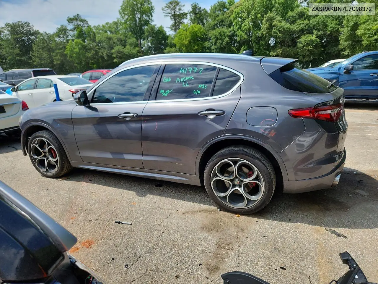 2020 Alfa Romeo Stelvio Ti VIN: ZASPAKBN7L7C98372 Lot: 57610406