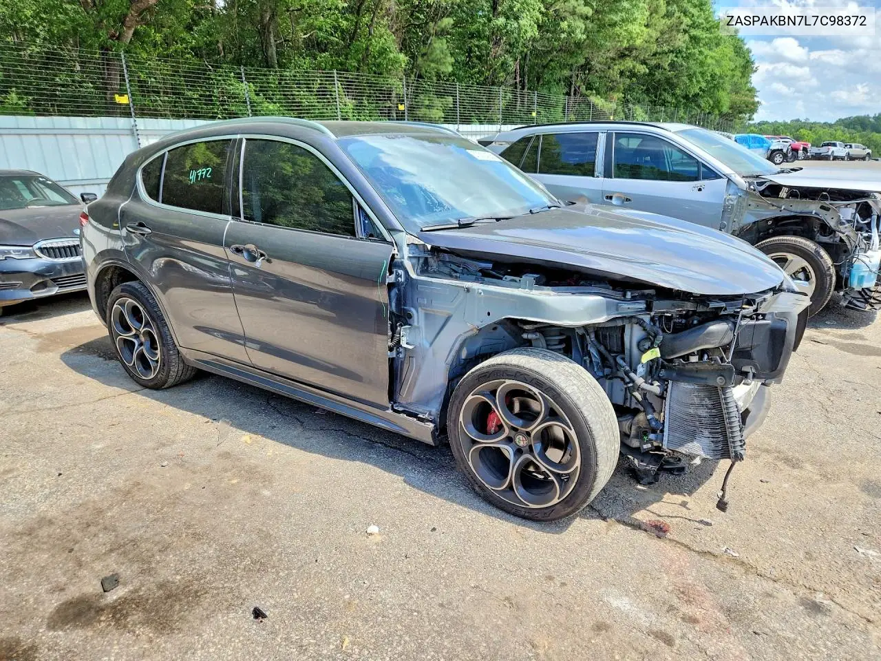 2020 Alfa Romeo Stelvio Ti VIN: ZASPAKBN7L7C98372 Lot: 57610406