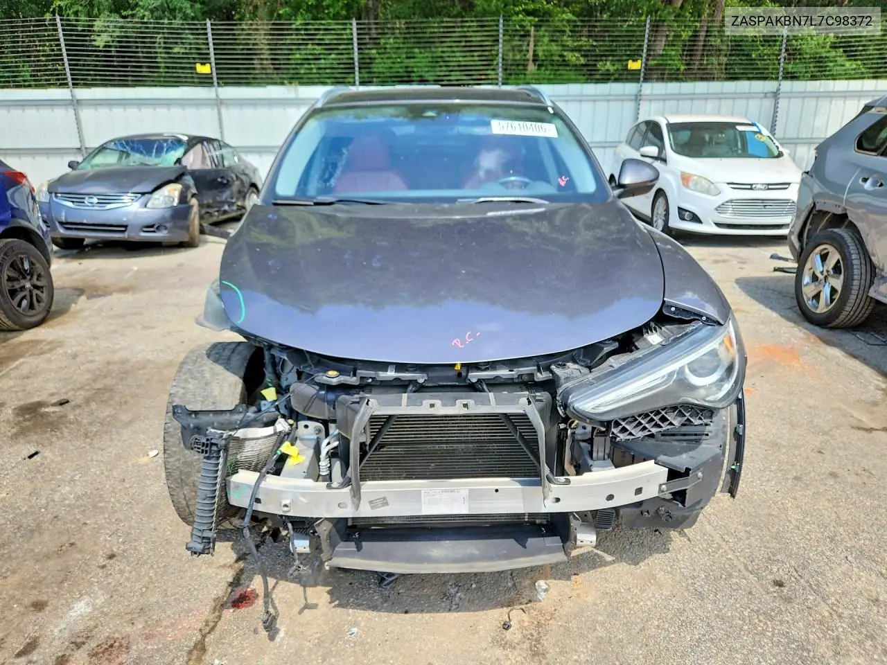 2020 Alfa Romeo Stelvio Ti VIN: ZASPAKBN7L7C98372 Lot: 57610406