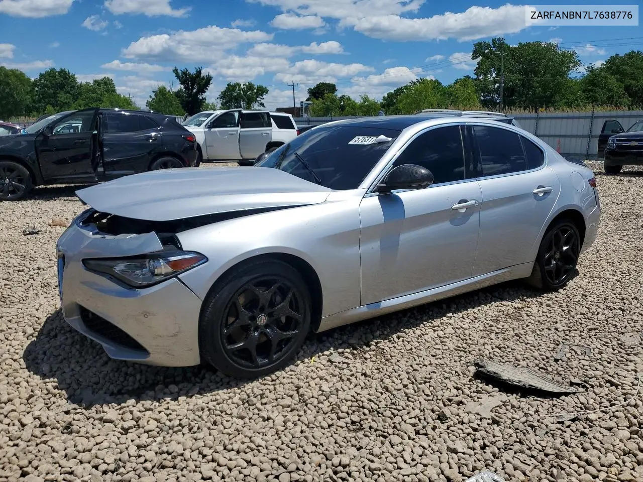 2020 Alfa Romeo Giulia Ti VIN: ZARFANBN7L7638776 Lot: 57631786