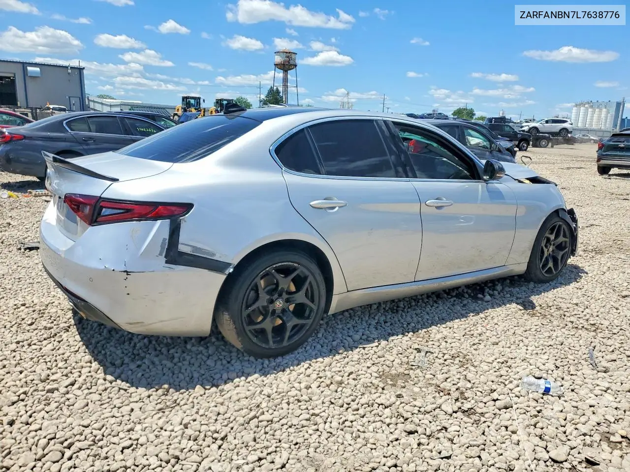2020 Alfa Romeo Giulia Ti VIN: ZARFANBN7L7638776 Lot: 57631786
