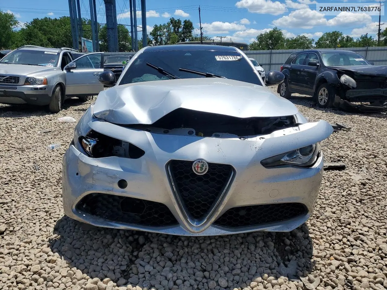 2020 Alfa Romeo Giulia Ti VIN: ZARFANBN7L7638776 Lot: 57631786