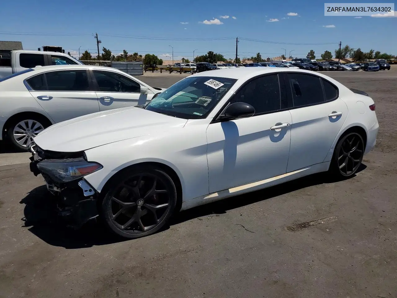 2020 Alfa Romeo Giulia VIN: ZARFAMAN3L7634302 Lot: 58961466