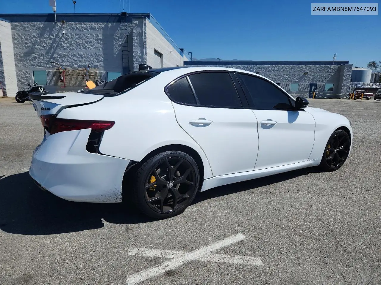 2021 Alfa Romeo Giulia Ti VIN: ZARFAMBN8M7647093 Lot: 57381496