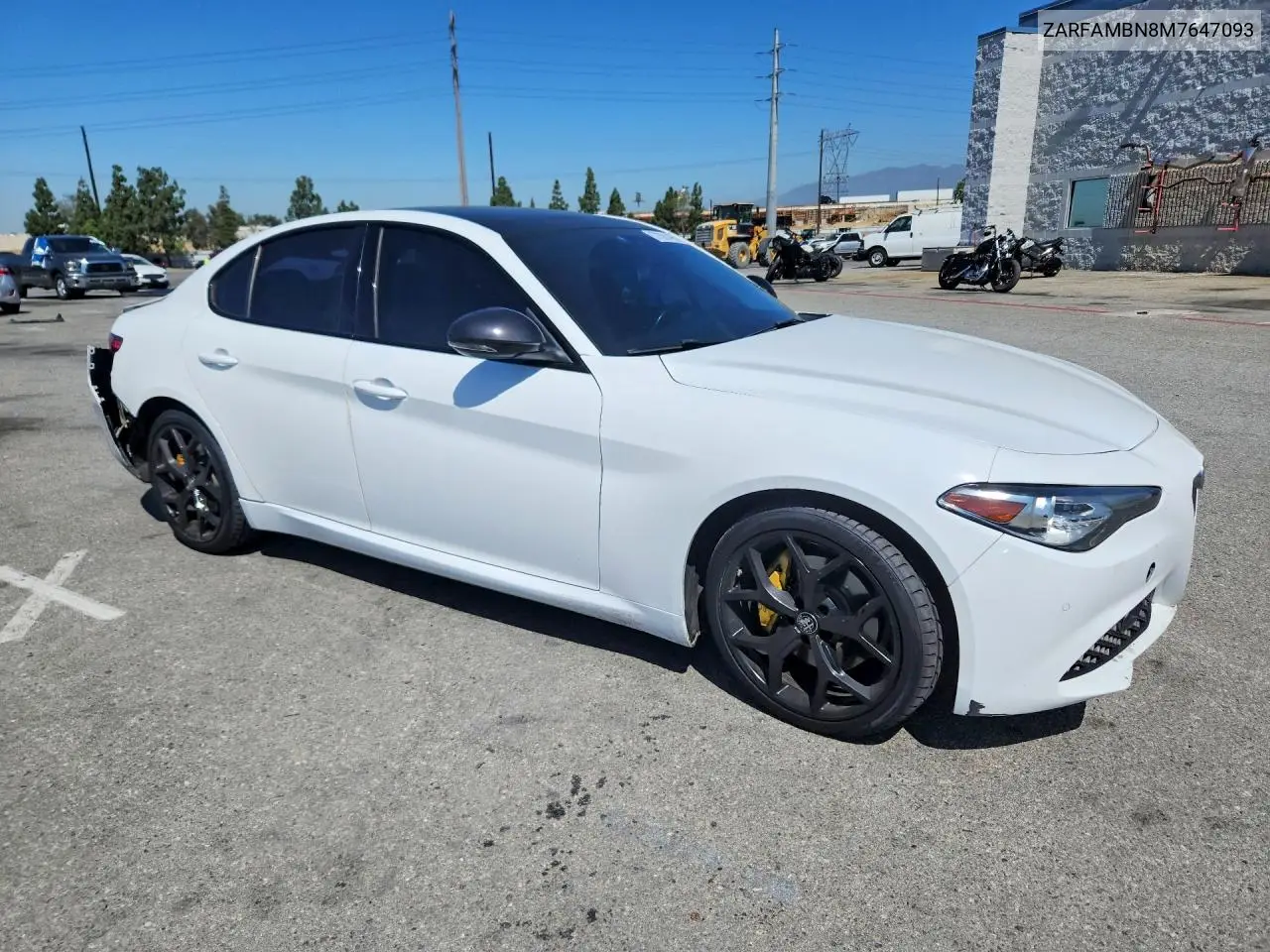2021 Alfa Romeo Giulia Ti VIN: ZARFAMBN8M7647093 Lot: 57381496