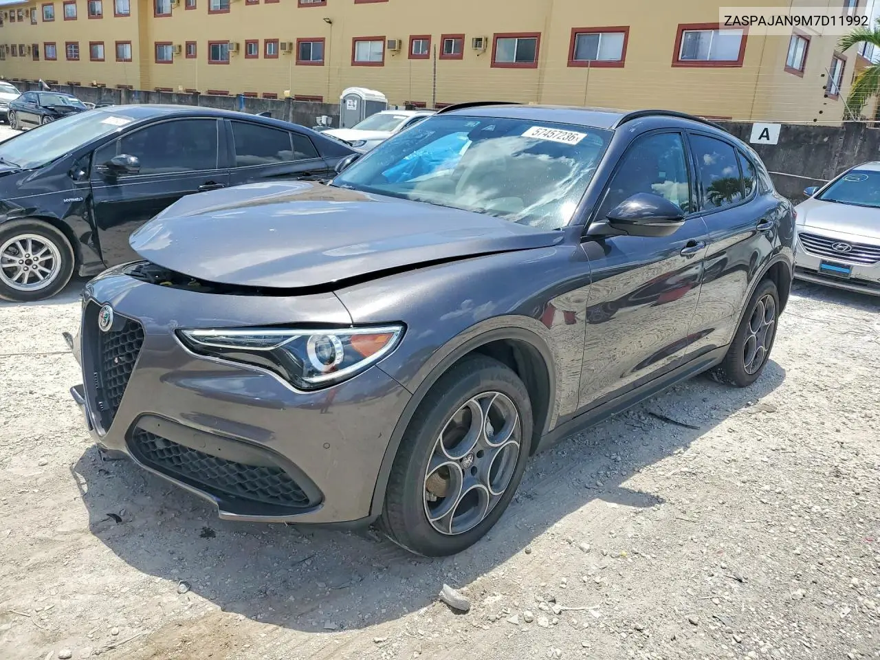 2021 Alfa Romeo Stelvio Sport VIN: ZASPAJAN9M7D11992 Lot: 57457236