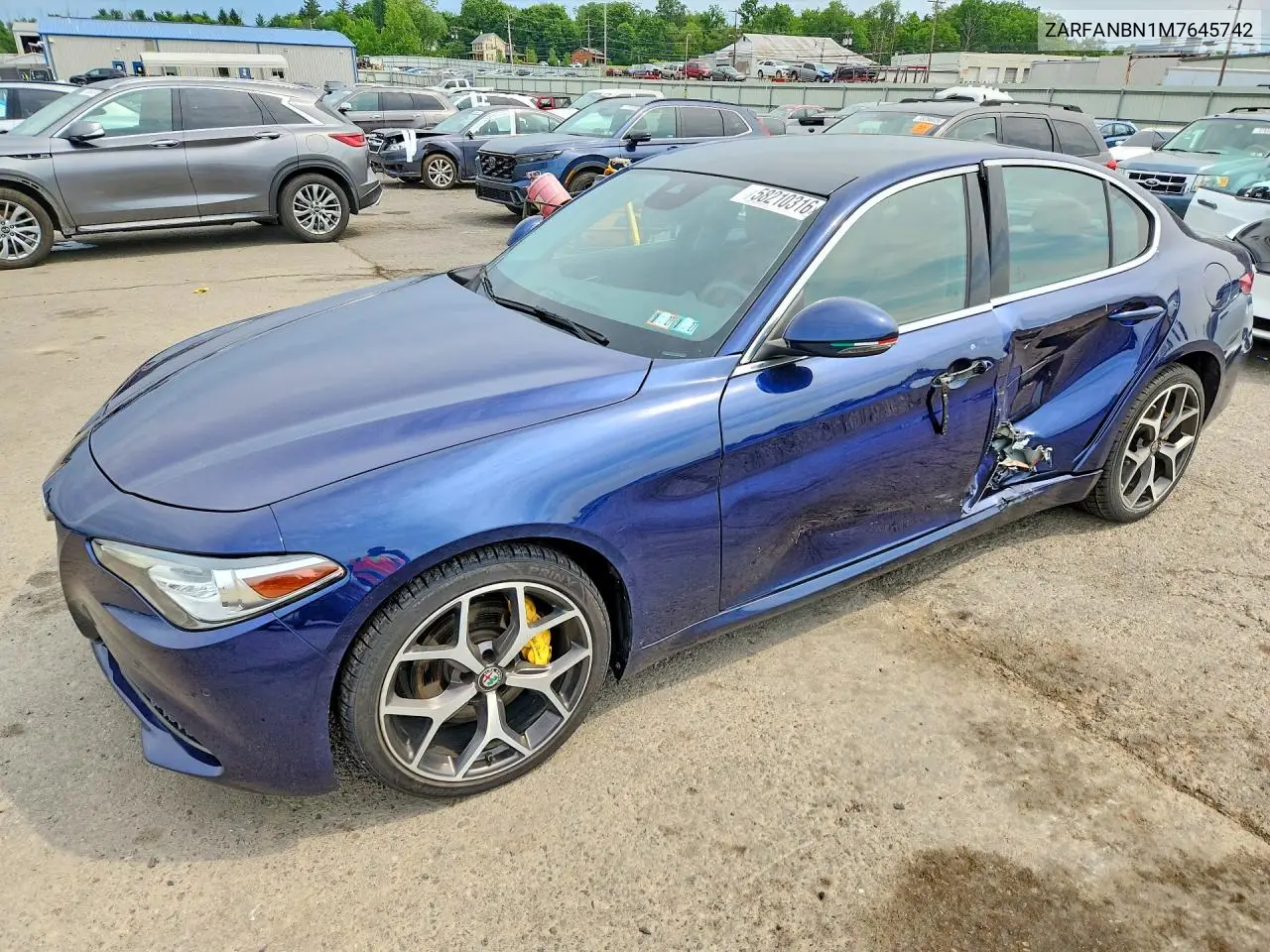 2021 Alfa Romeo Giulia Ti VIN: ZARFANBN1M7645742 Lot: 58210316