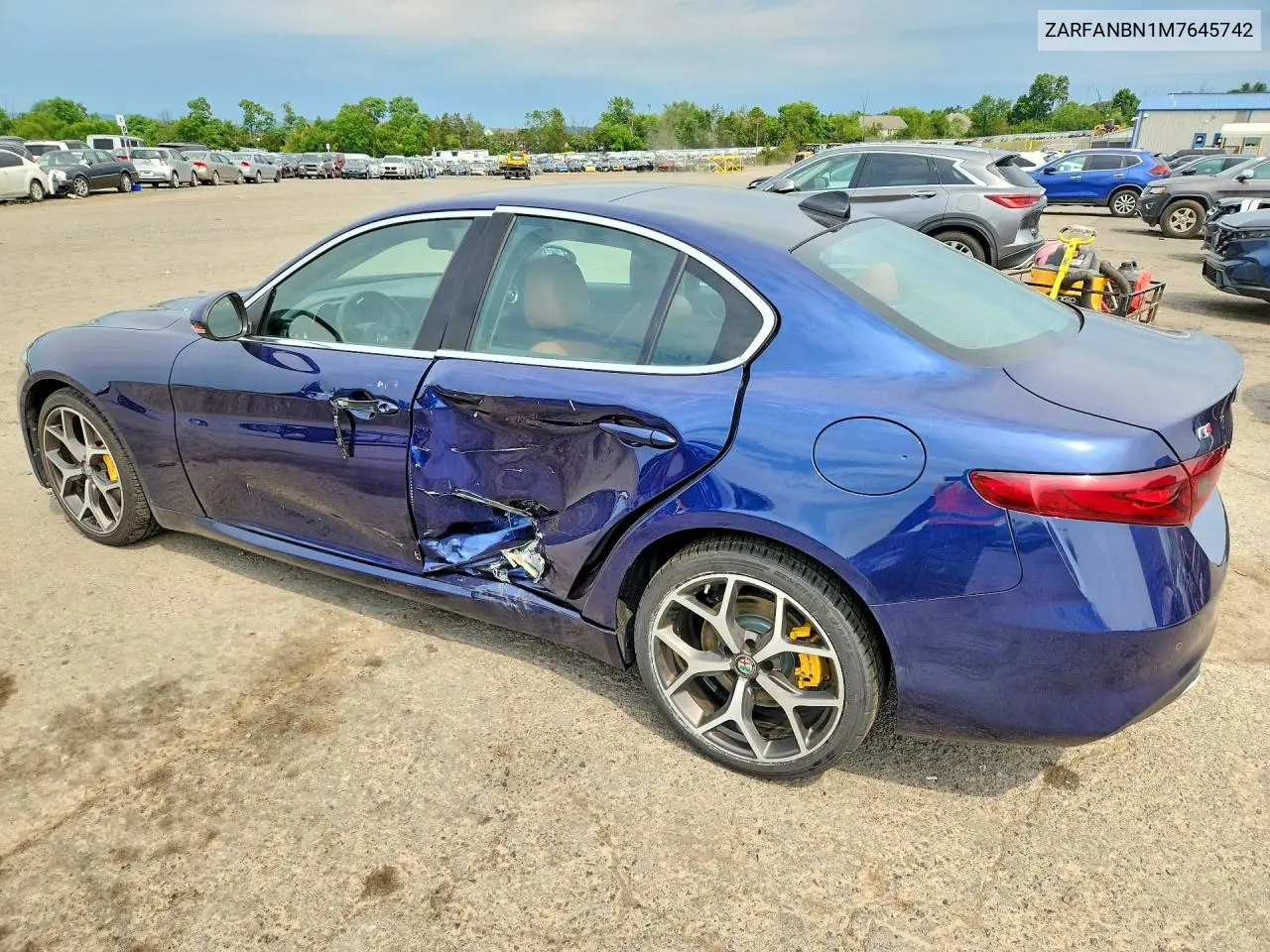 2021 Alfa Romeo Giulia Ti VIN: ZARFANBN1M7645742 Lot: 58210316