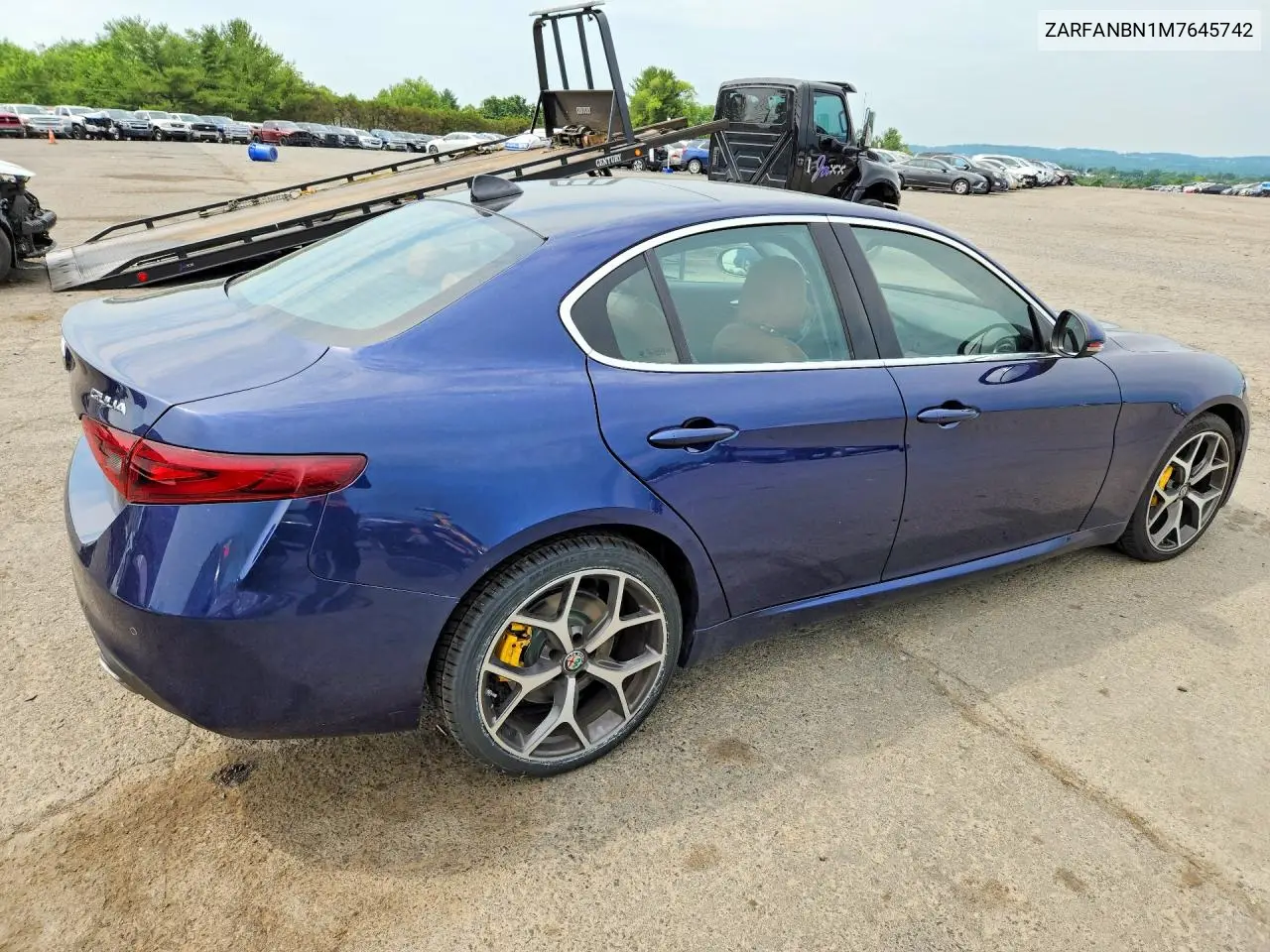 2021 Alfa Romeo Giulia Ti VIN: ZARFANBN1M7645742 Lot: 58210316