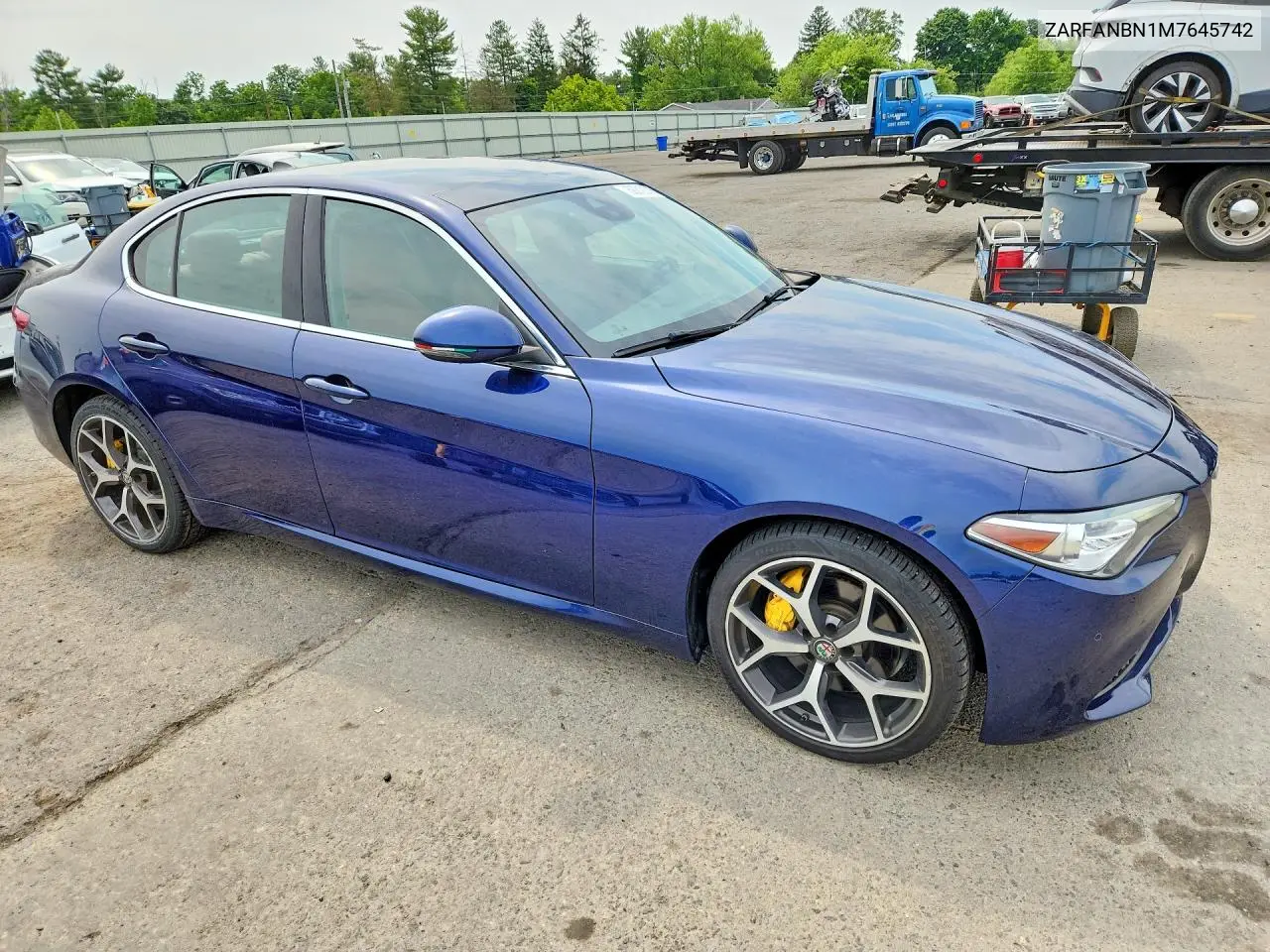 2021 Alfa Romeo Giulia Ti VIN: ZARFANBN1M7645742 Lot: 58210316