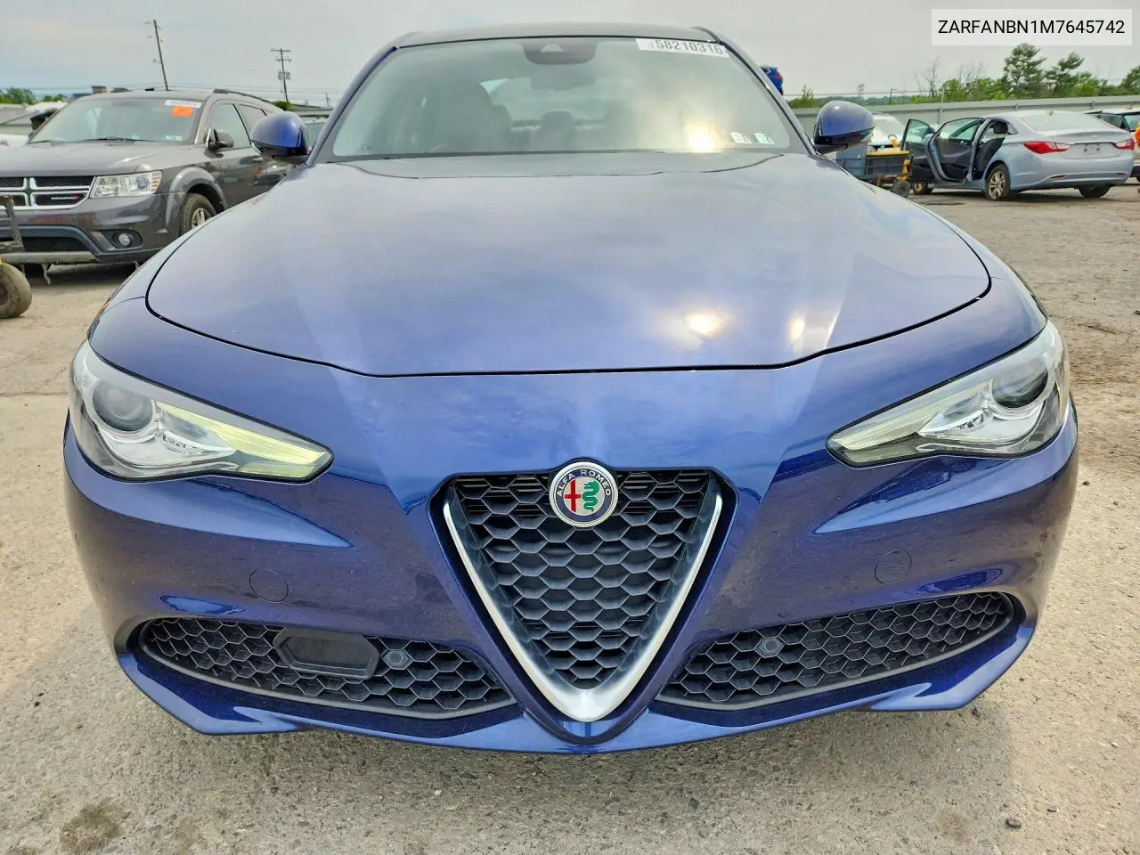 2021 Alfa Romeo Giulia Ti VIN: ZARFANBN1M7645742 Lot: 58210316