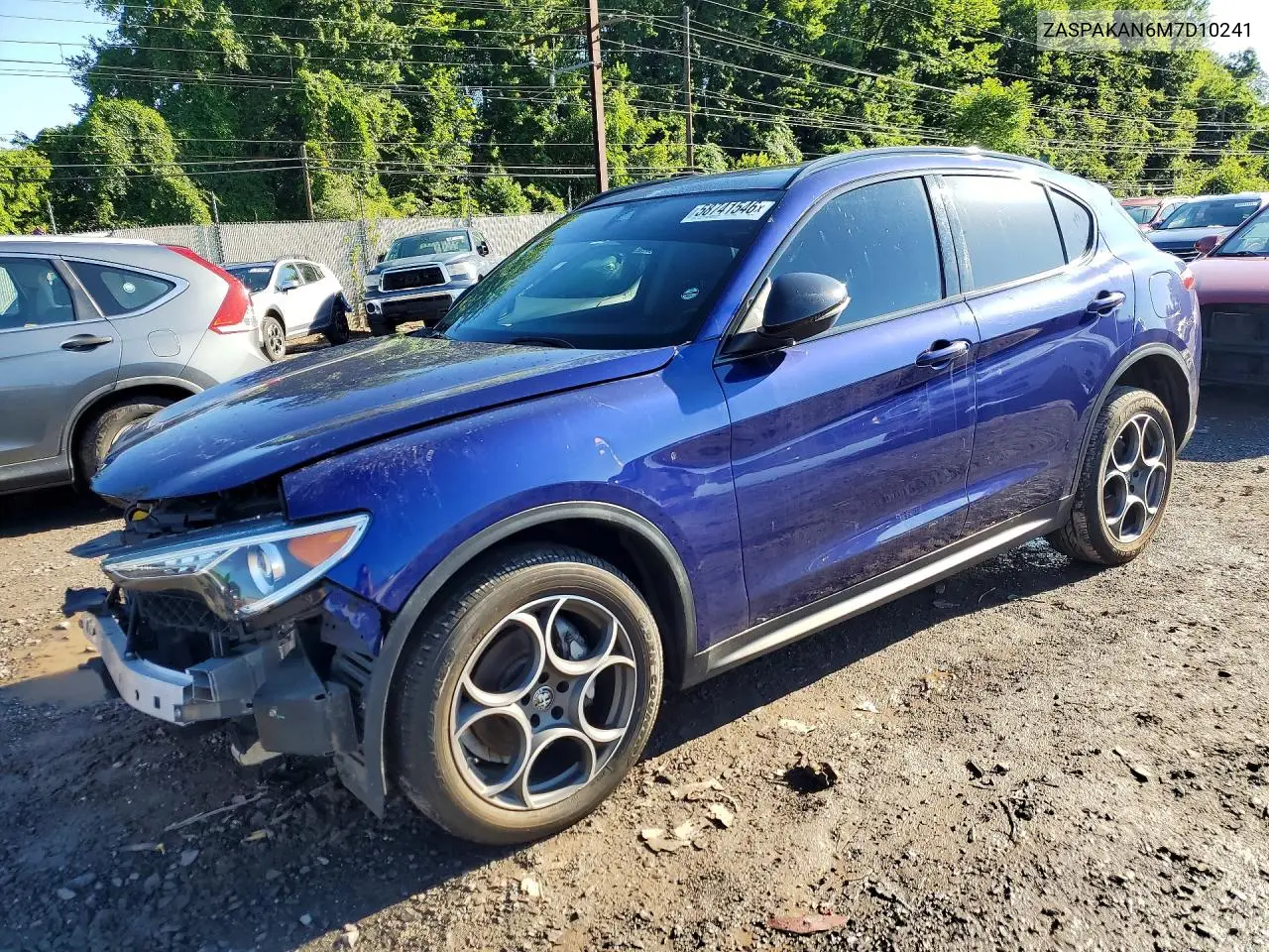 2021 Alfa Romeo Stelvio Sport VIN: ZASPAKAN6M7D10241 Lot: 58741546