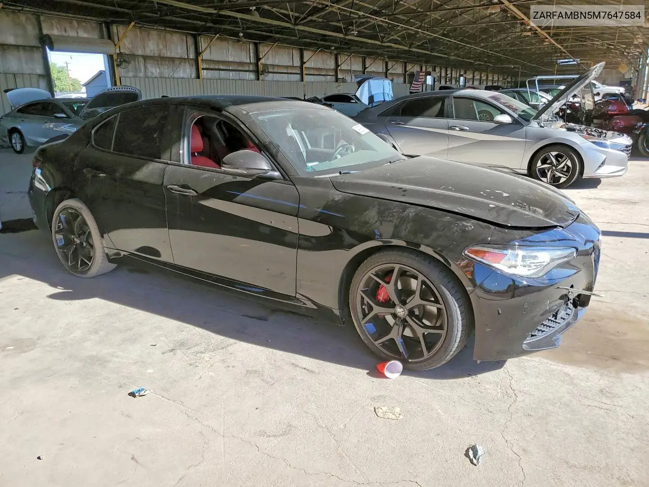 2021 Alfa Romeo Giulia Ti VIN: ZARFAMBN5M7647584 Lot: 59829506