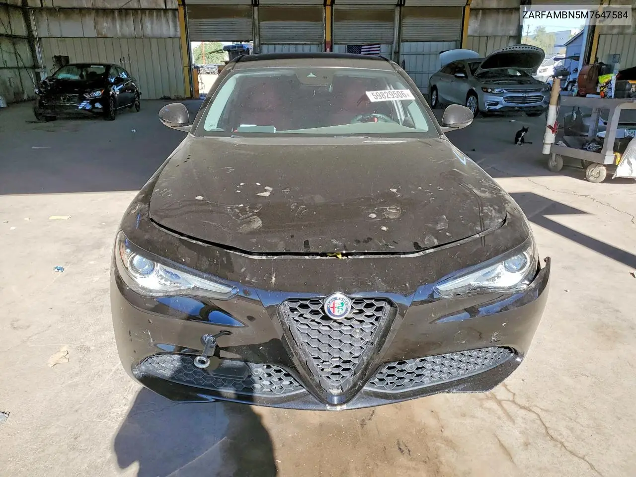2021 Alfa Romeo Giulia Ti VIN: ZARFAMBN5M7647584 Lot: 59829506
