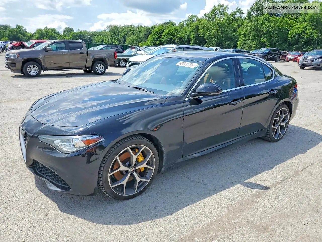 2021 Alfa Romeo Giulia Ti VIN: ZARFANBN7M7640352 Lot: 60219456