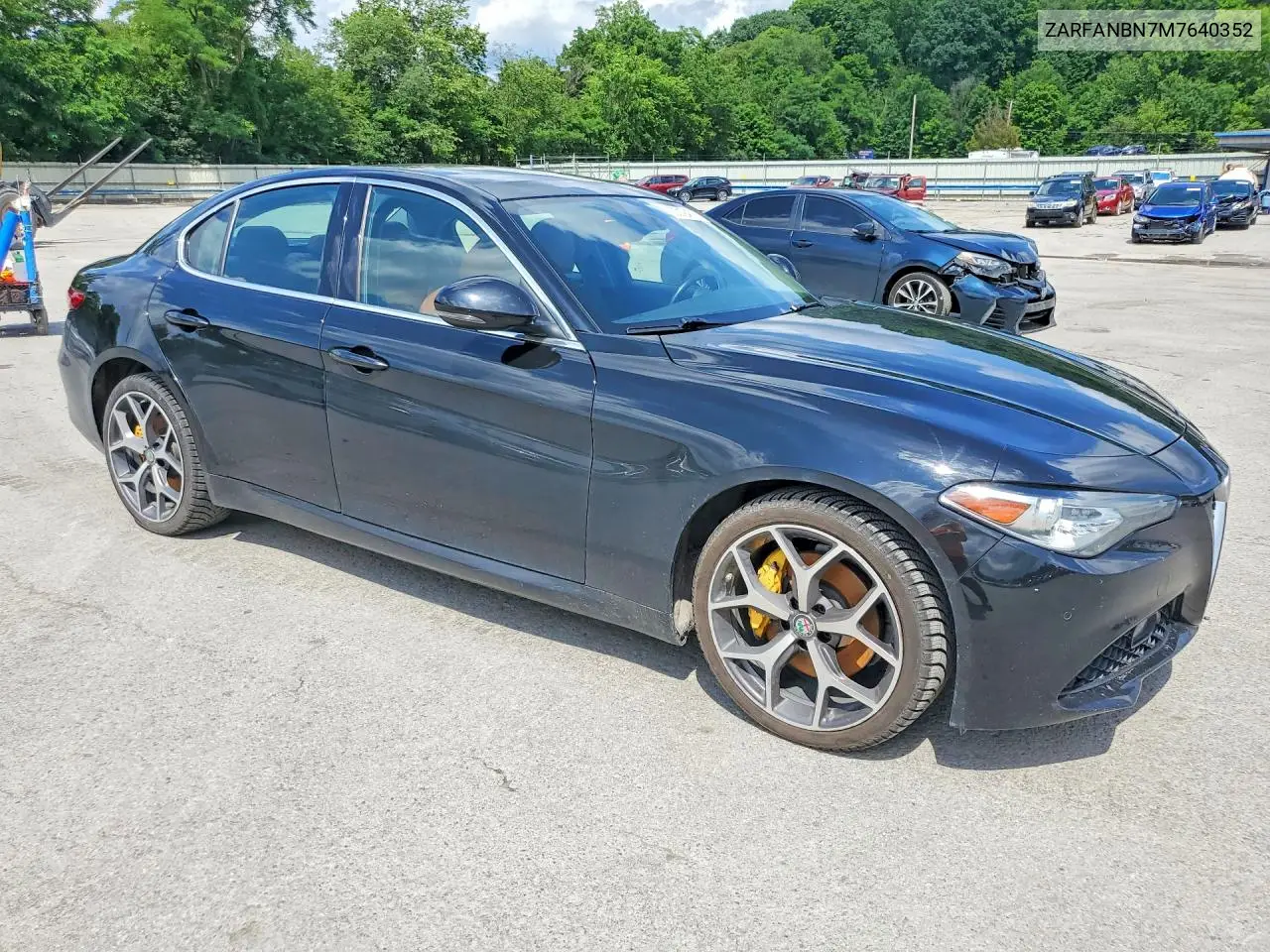 2021 Alfa Romeo Giulia Ti VIN: ZARFANBN7M7640352 Lot: 60219456