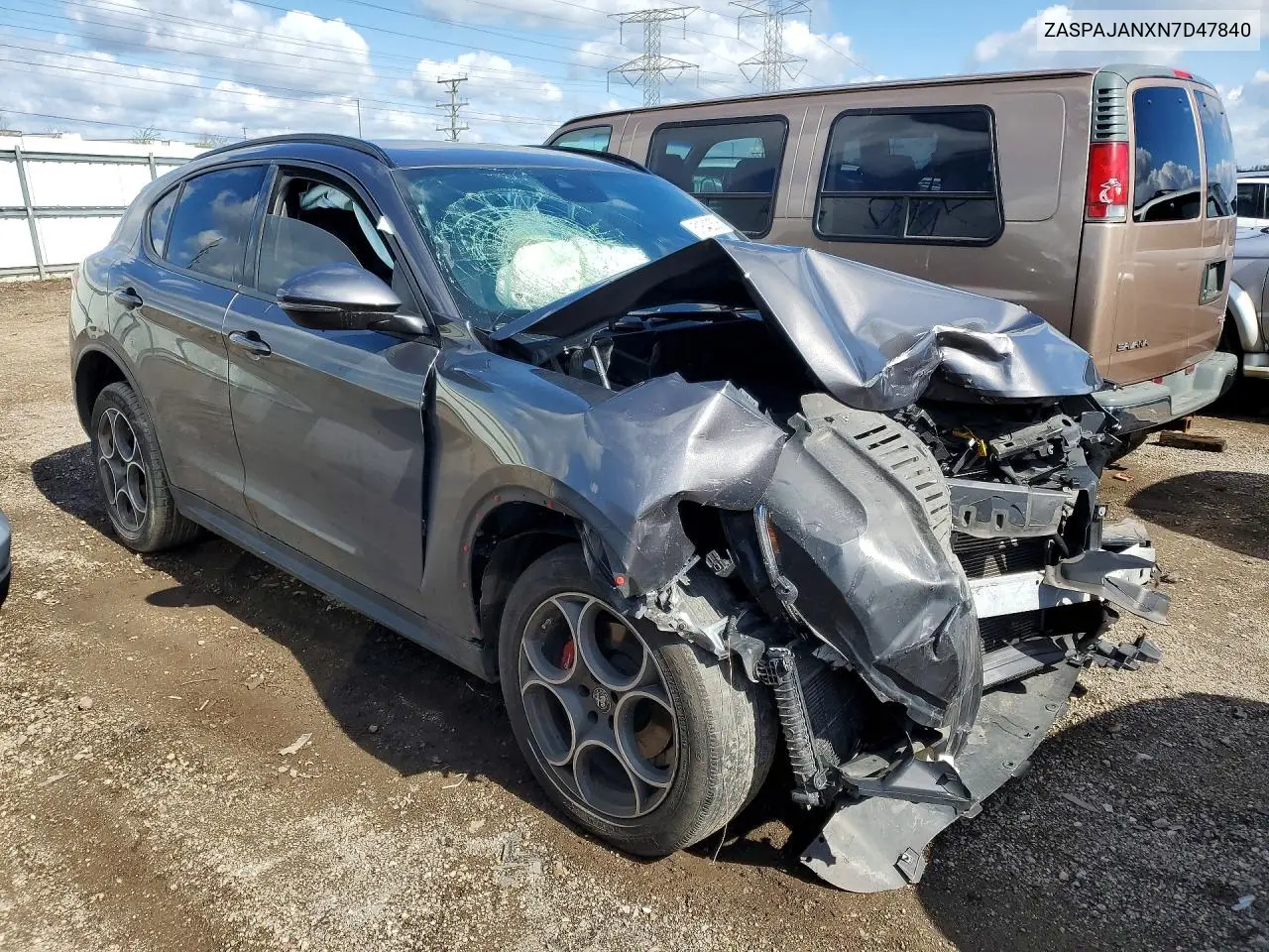 2022 Alfa Romeo Stelvio VIN: ZASPAJANXN7D47840 Lot: 51840306