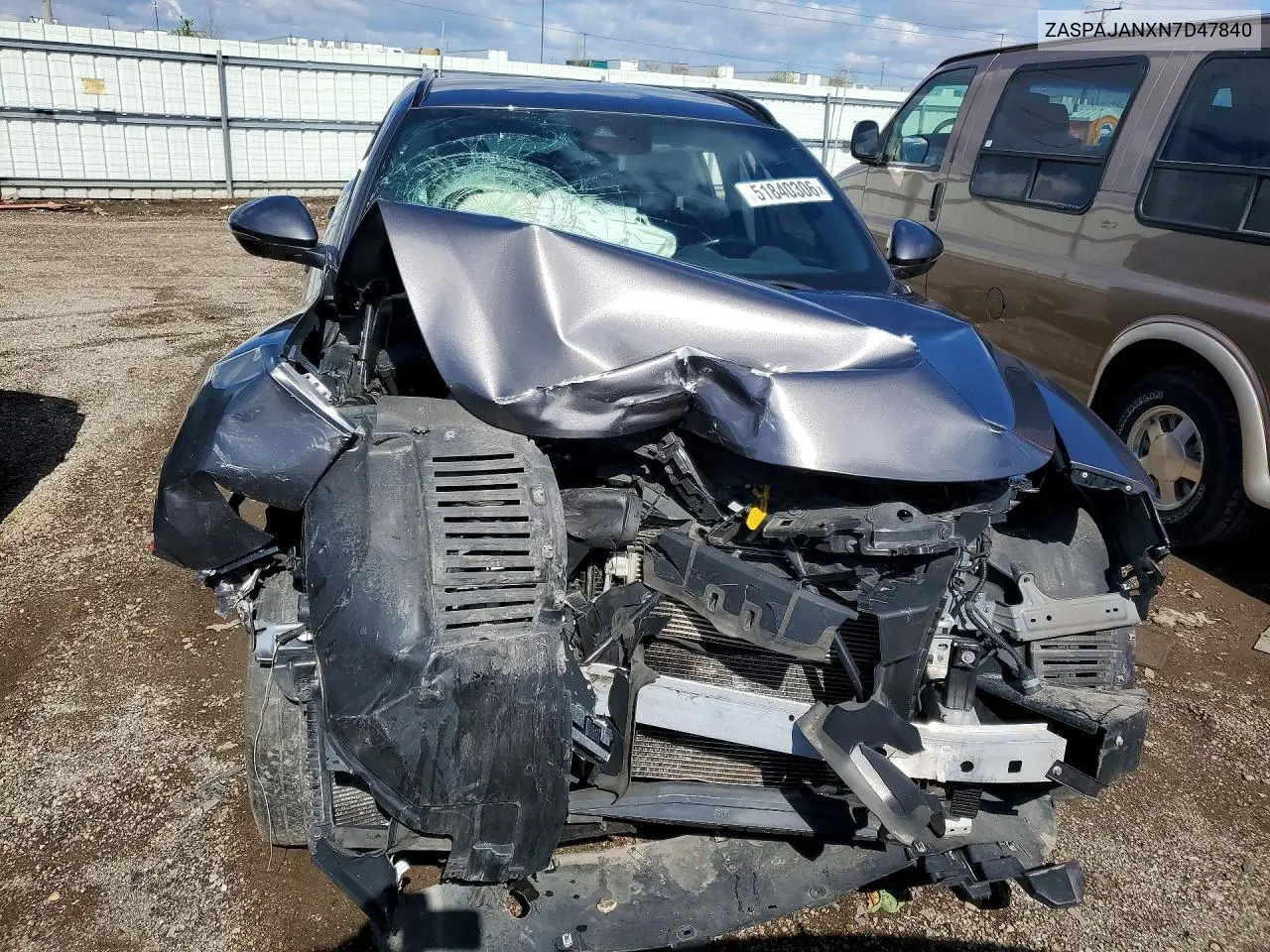 2022 Alfa Romeo Stelvio VIN: ZASPAJANXN7D47840 Lot: 51840306