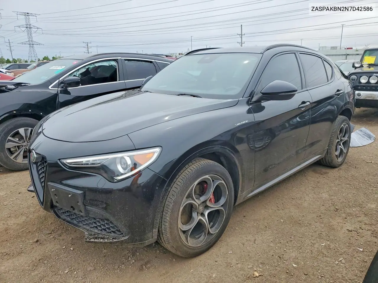 2022 Alfa Romeo Stelvio Ti VIN: ZASPAKBN2N7D42586 Lot: 52332316