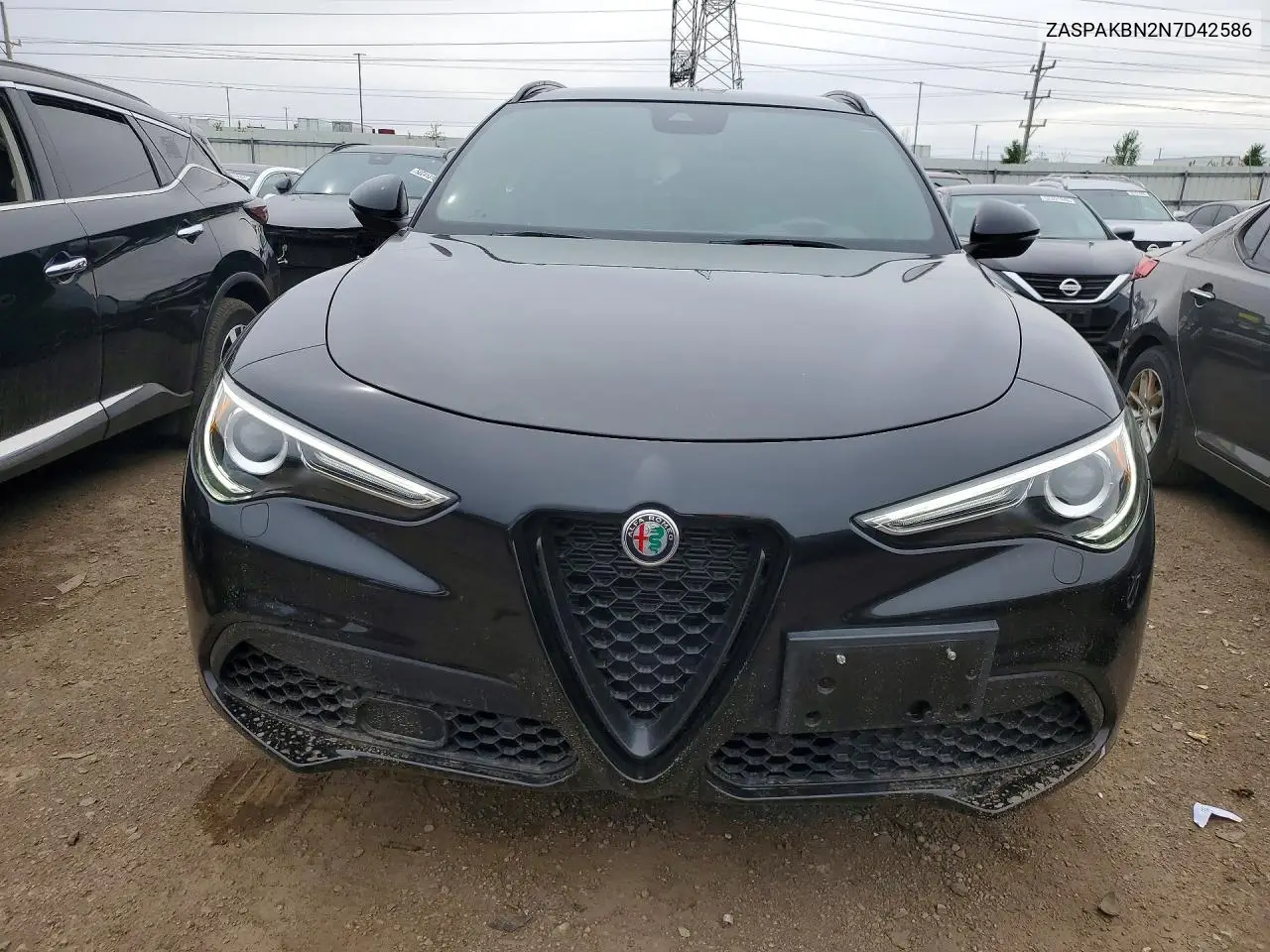 2022 Alfa Romeo Stelvio Ti VIN: ZASPAKBN2N7D42586 Lot: 52332316