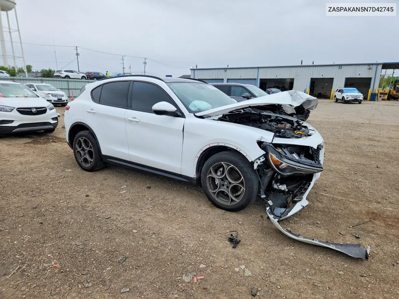 2022 Alfa Romeo Stelvio VIN: ZASPAKAN5N7D42745 Lot: 52444066
