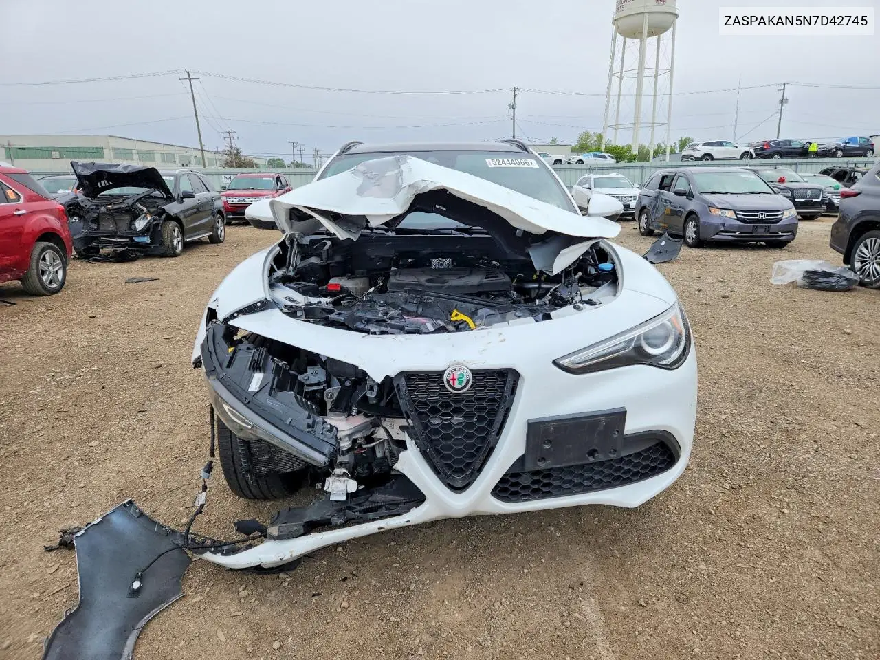2022 Alfa Romeo Stelvio VIN: ZASPAKAN5N7D42745 Lot: 52444066