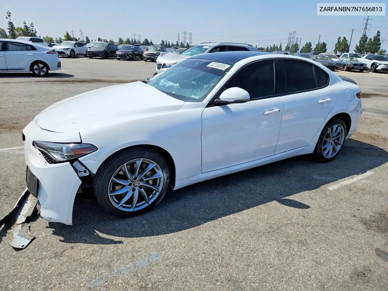 2022 Alfa Romeo Giulia Super VIN: ZARFANBN7N7656813 Lot: 53769006