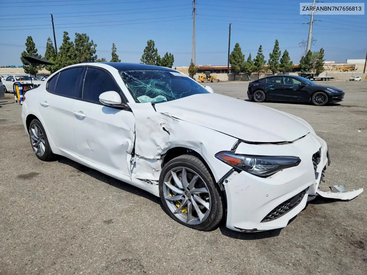2022 Alfa Romeo Giulia Super VIN: ZARFANBN7N7656813 Lot: 53769006