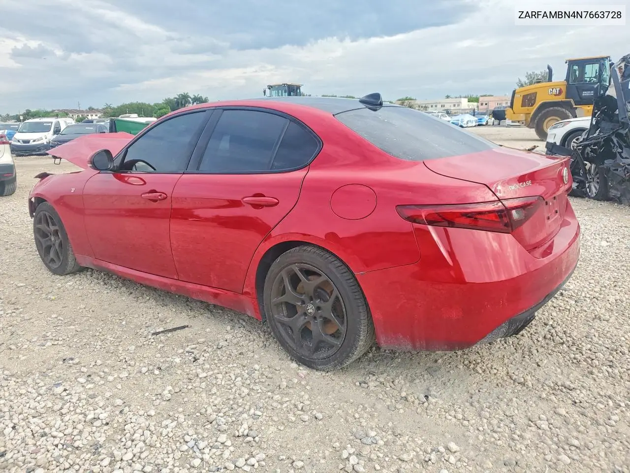 2022 Alfa Romeo Giulia Super VIN: ZARFAMBN4N7663728 Lot: 55616646