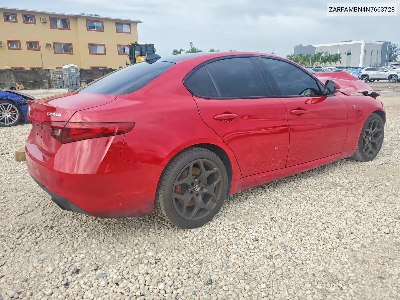 2022 Alfa Romeo Giulia Super VIN: ZARFAMBN4N7663728 Lot: 55616646