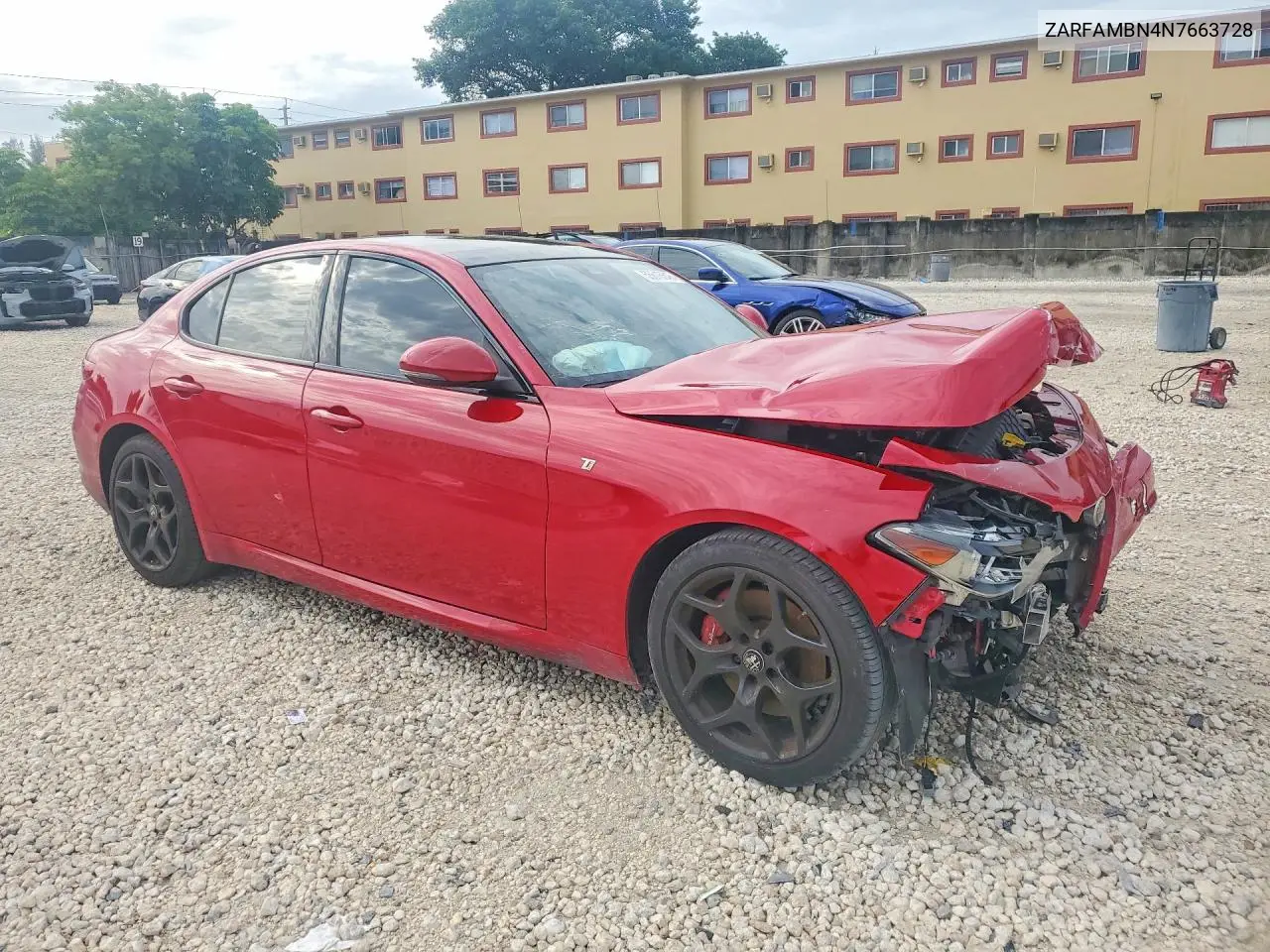 2022 Alfa Romeo Giulia Super VIN: ZARFAMBN4N7663728 Lot: 55616646