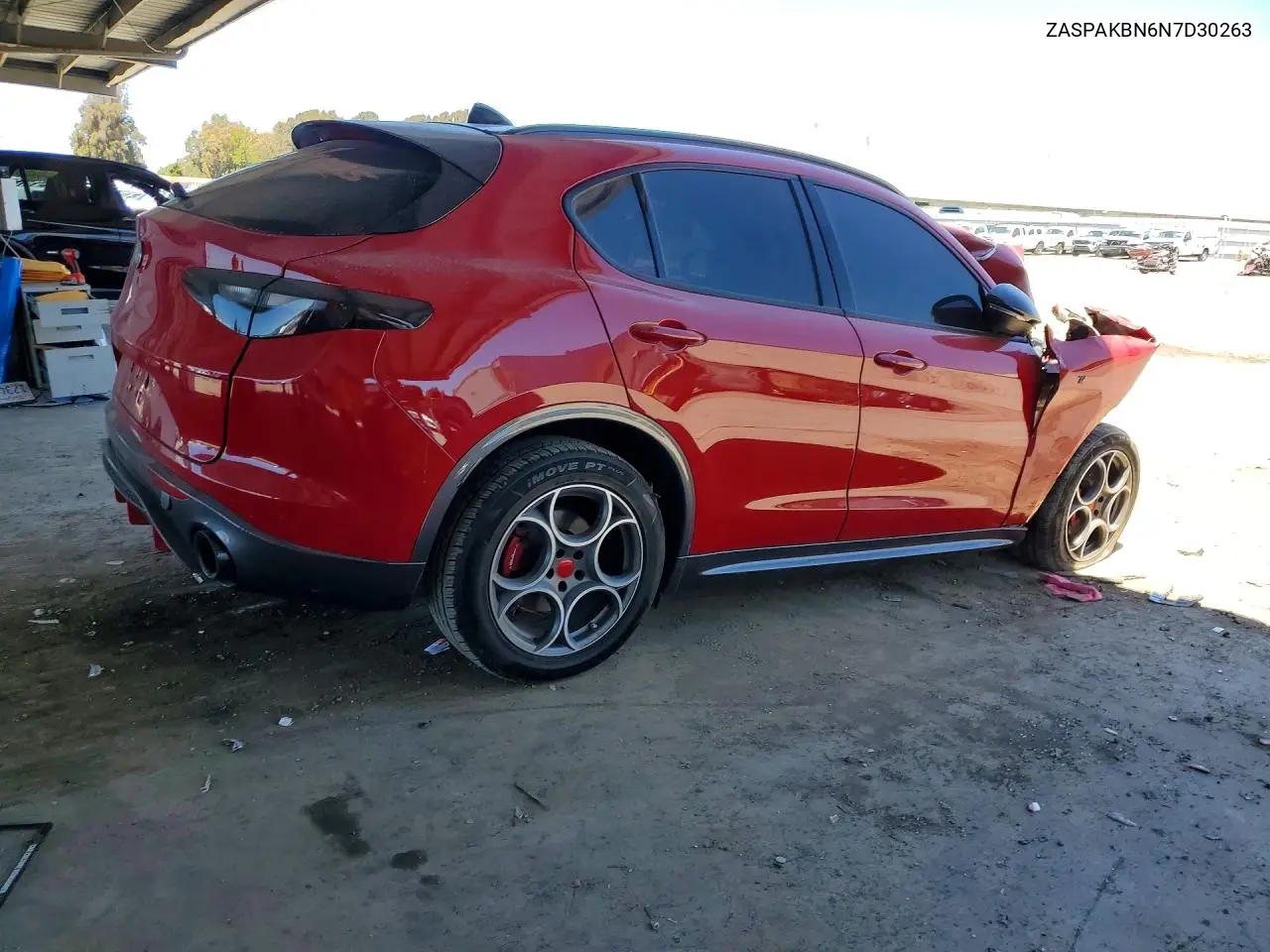 2022 Alfa Romeo Stelvio Ti VIN: ZASPAKBN6N7D30263 Lot: 56464346