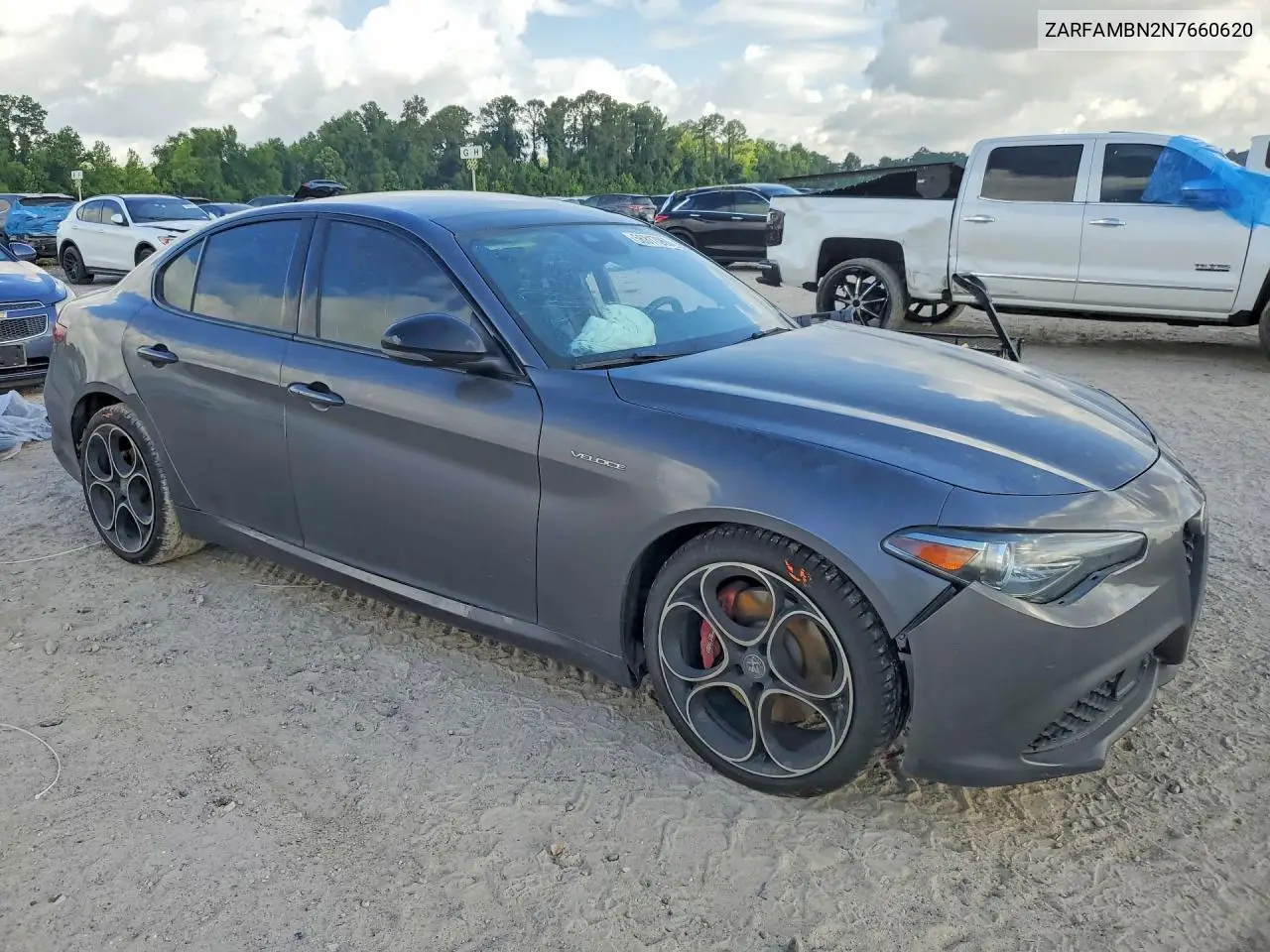 2022 Alfa Romeo Giulia Super VIN: ZARFAMBN2N7660620 Lot: 56817066