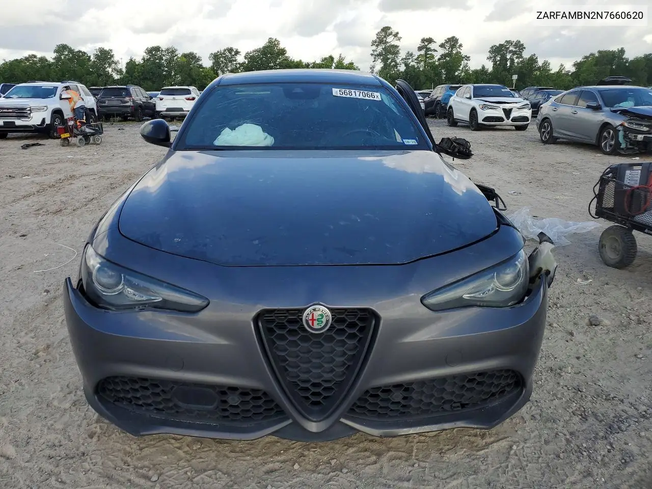 2022 Alfa Romeo Giulia Super VIN: ZARFAMBN2N7660620 Lot: 56817066