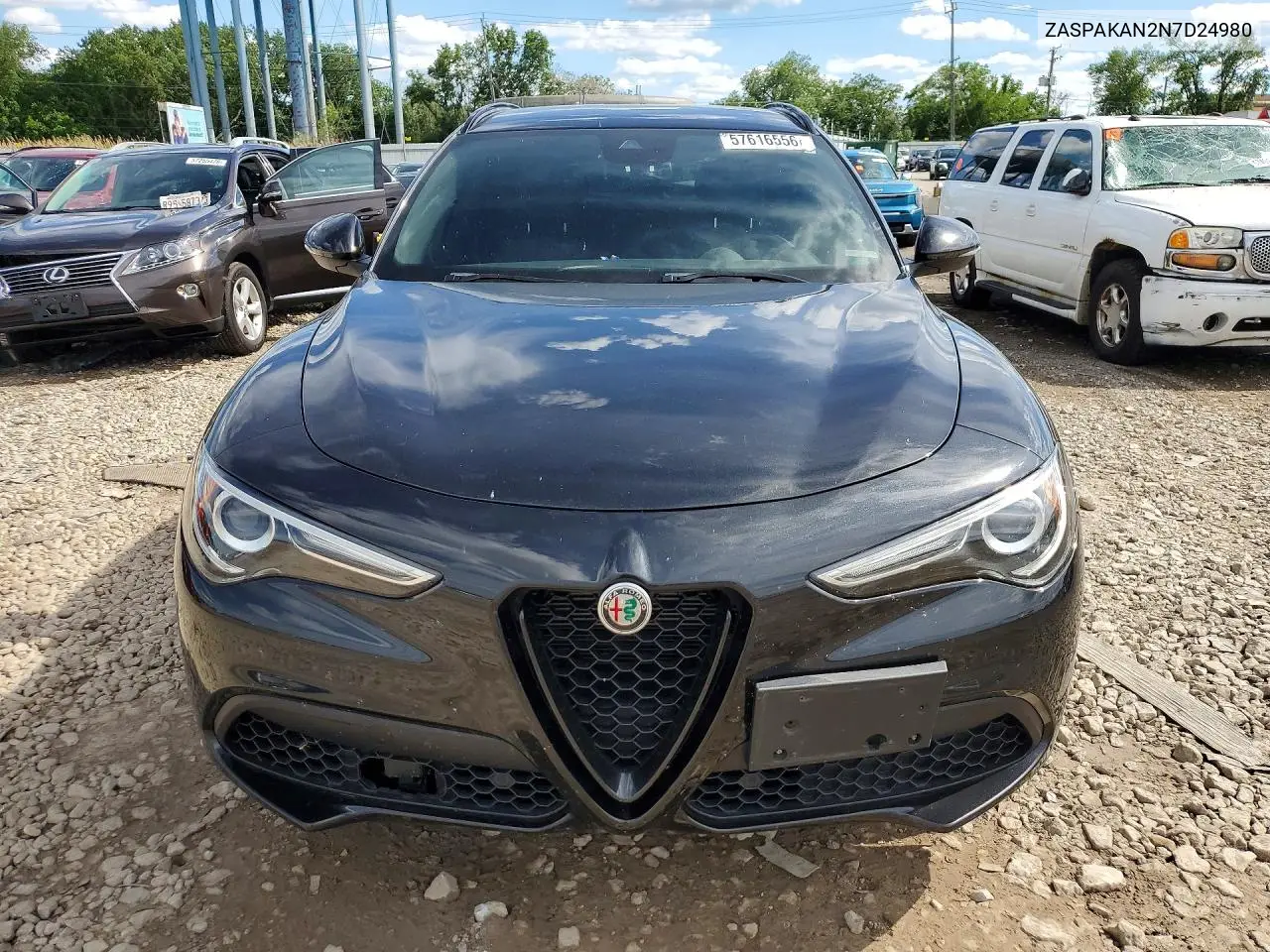 2022 Alfa Romeo Stelvio VIN: ZASPAKAN2N7D24980 Lot: 57616556