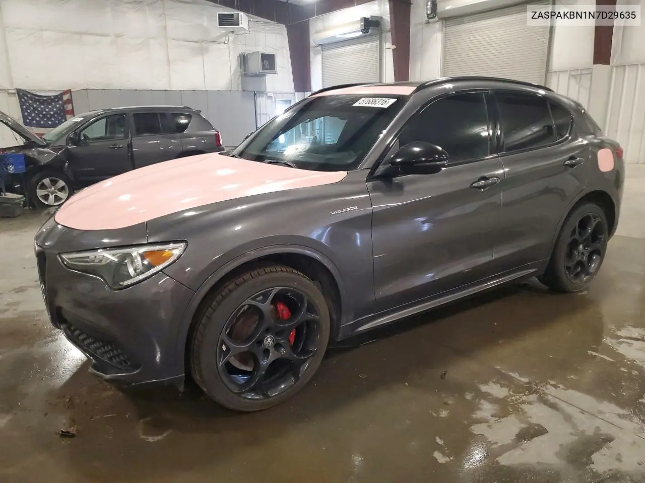 2022 Alfa Romeo Stelvio Ti VIN: ZASPAKBN1N7D29635 Lot: 57686316