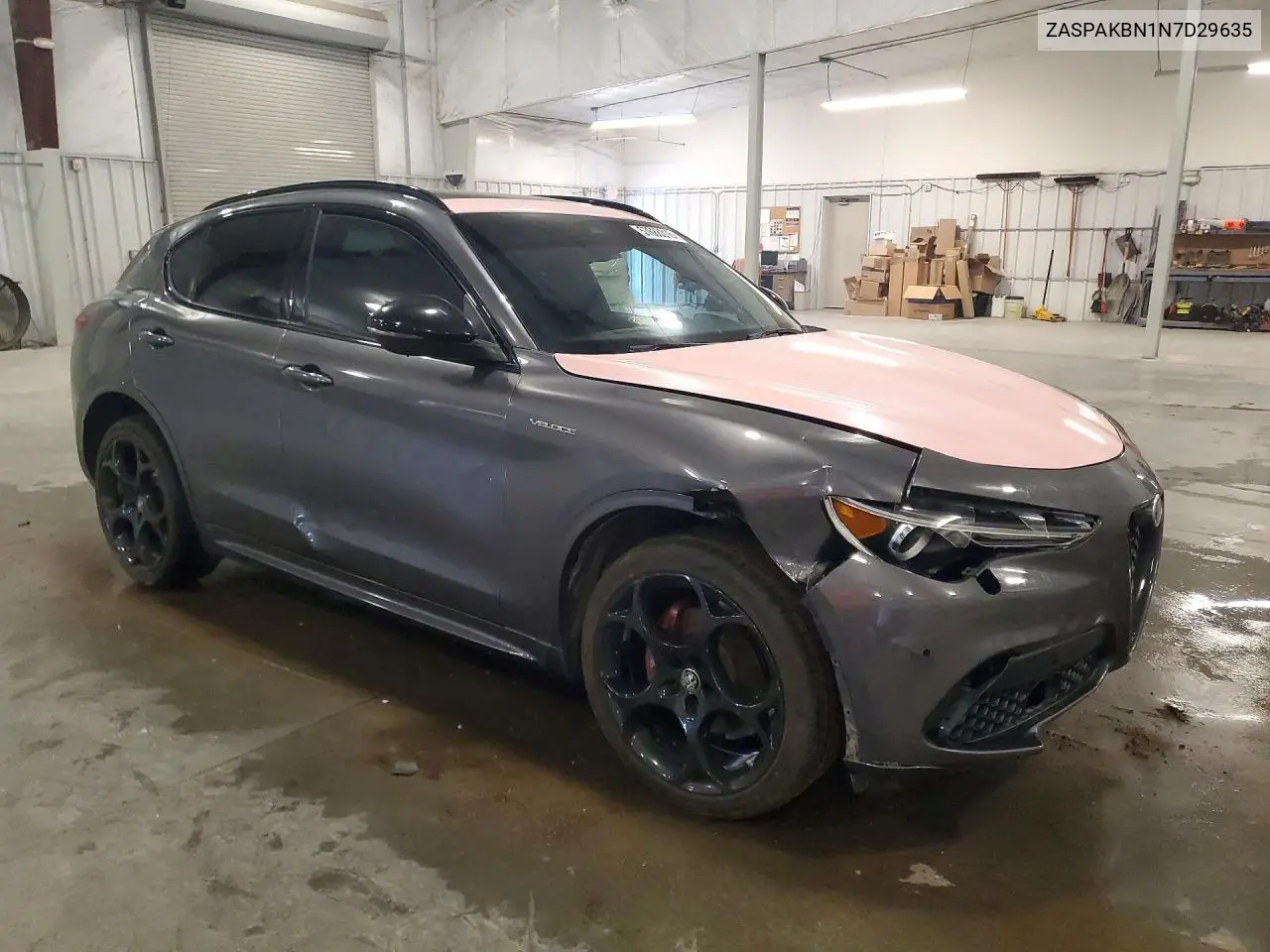 2022 Alfa Romeo Stelvio Ti VIN: ZASPAKBN1N7D29635 Lot: 57686316