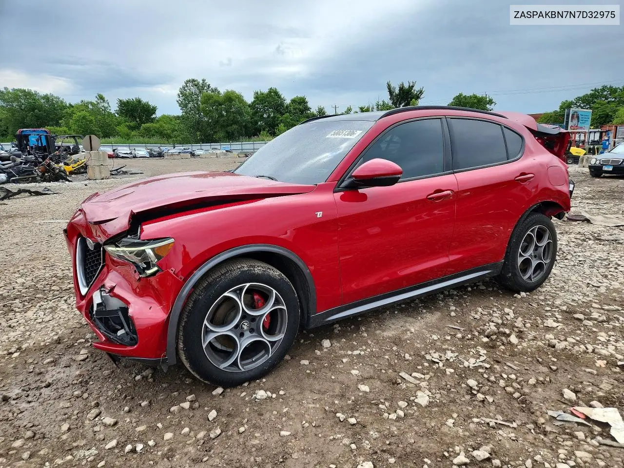 2022 Alfa Romeo Stelvio Ti VIN: ZASPAKBN7N7D32975 Lot: 58651306