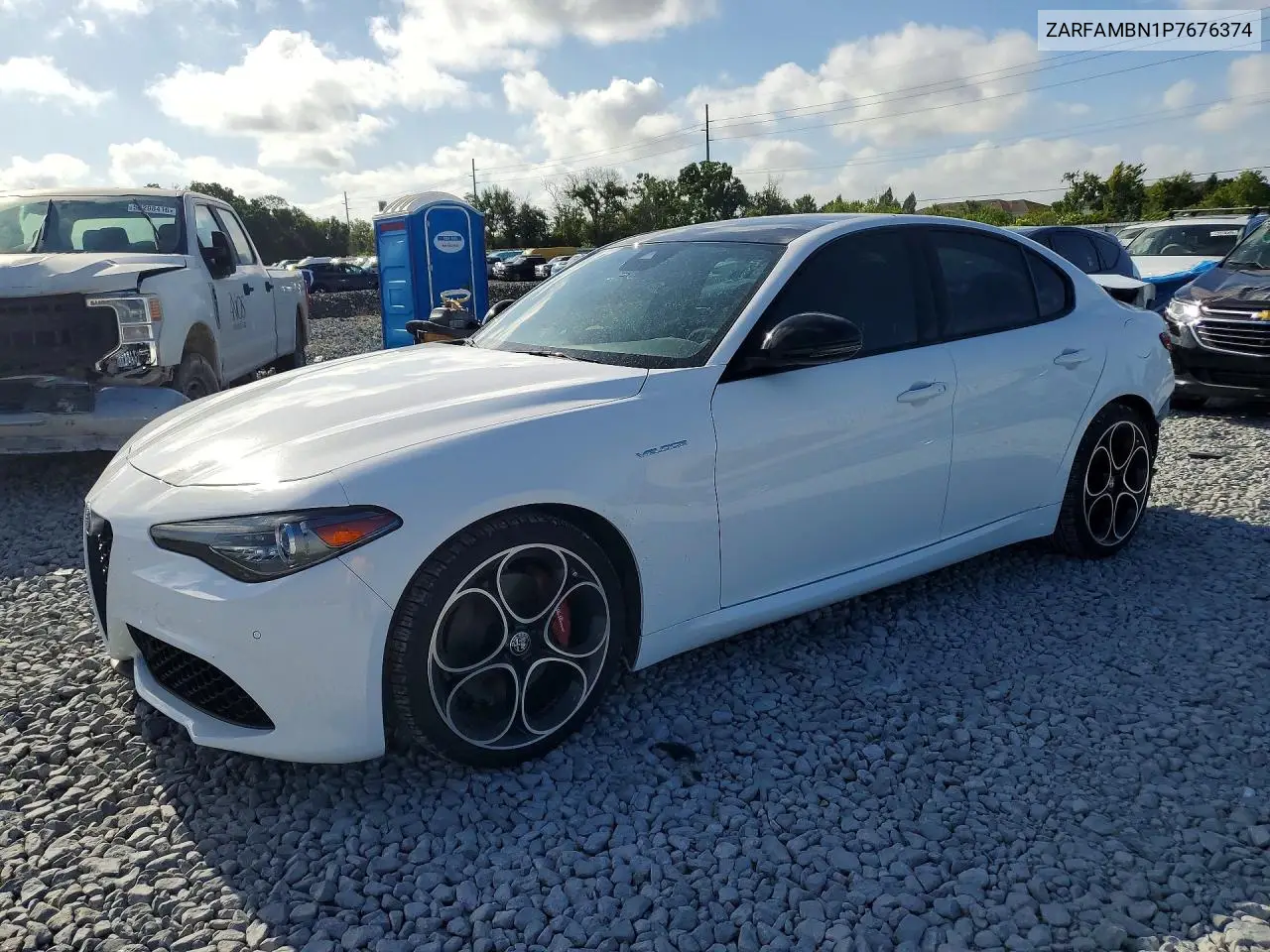 2023 Alfa Romeo Giulia Ti VIN: ZARFAMBN1P7676374 Lot: 50526526