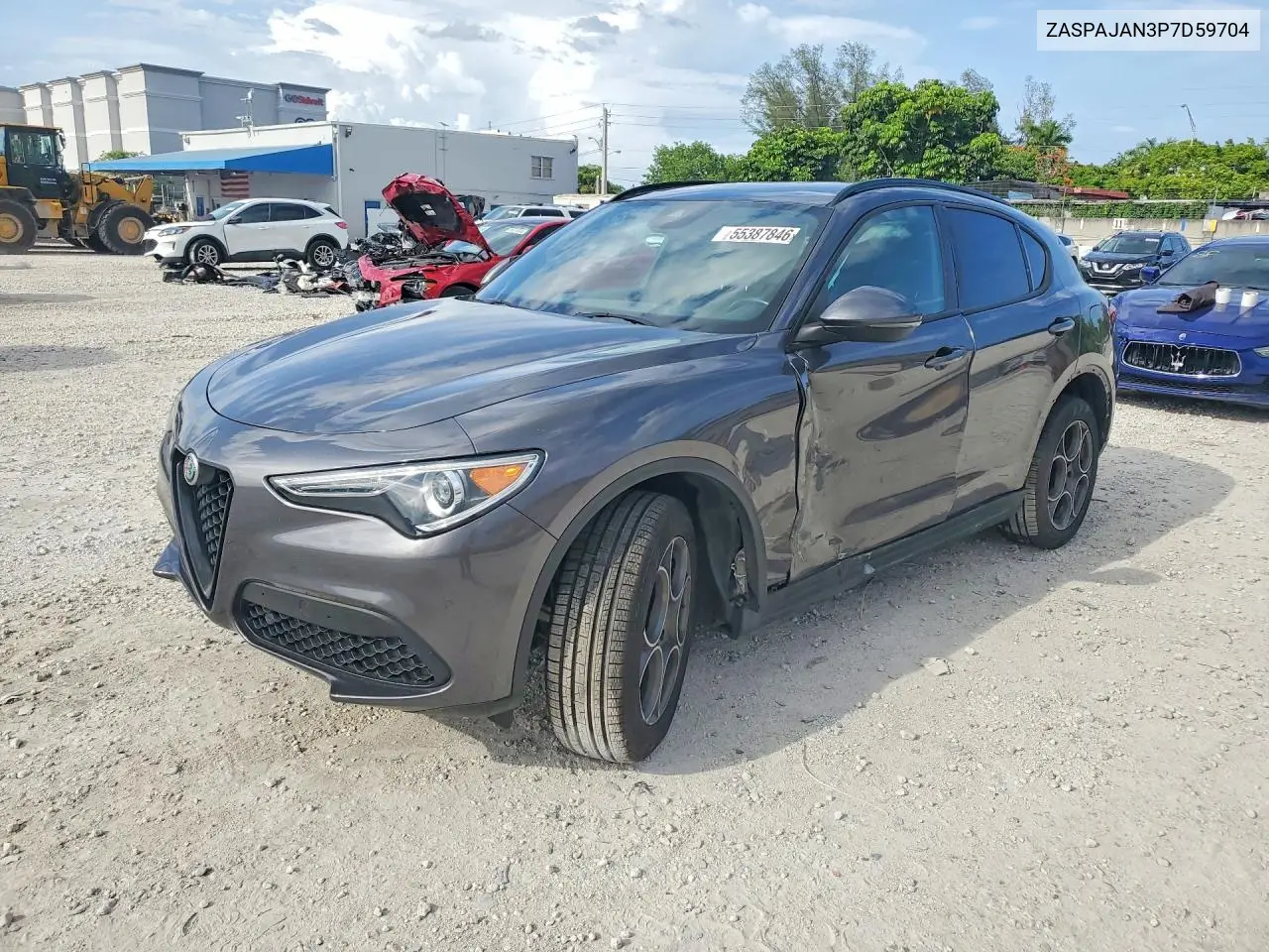 2023 Alfa Romeo Stelvio Sprint VIN: ZASPAJAN3P7D59704 Lot: 55387846