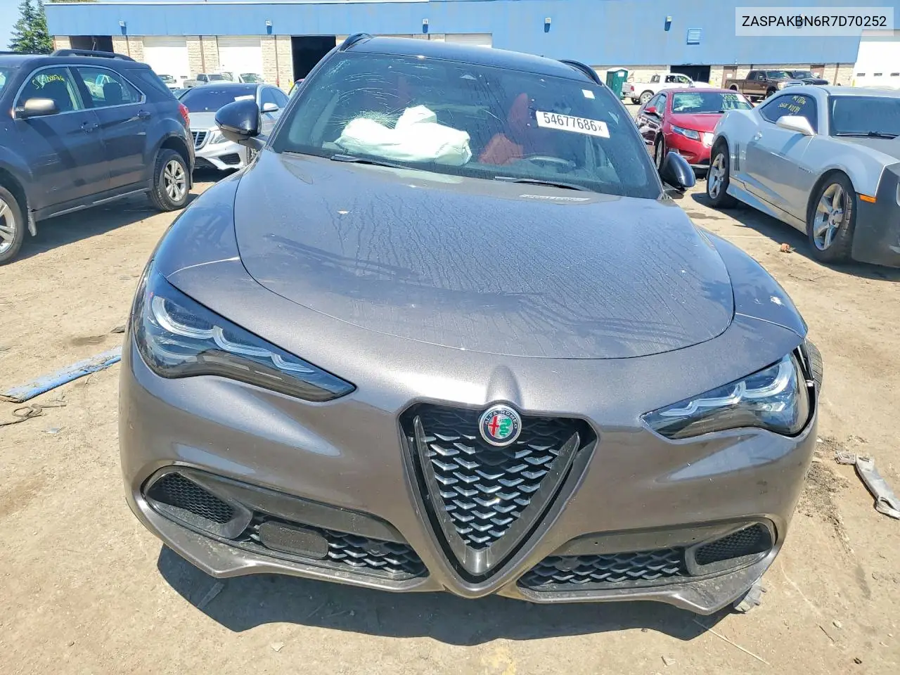 2024 Alfa Romeo Stelvio Ti VIN: ZASPAKBN6R7D70252 Lot: 54677686