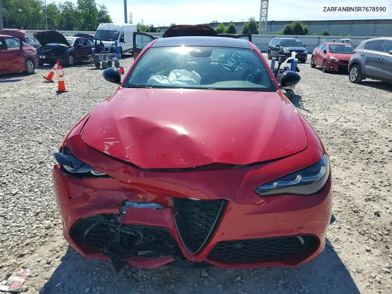 2024 Alfa Romeo Giulia Ti VIN: ZARFANBN5R7678590 Lot: 56370386