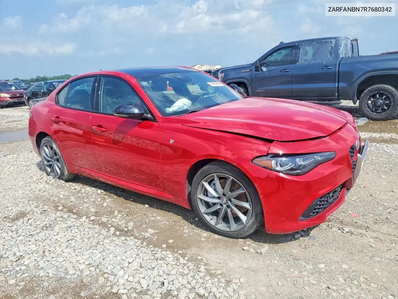 2024 Alfa Romeo Giulia Ti VIN: ZARFANBN7R7680342 Lot: 57633526