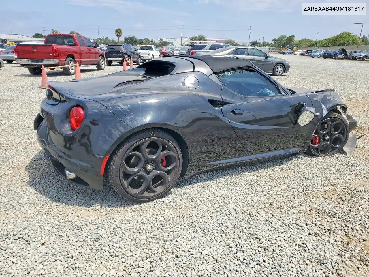 2016 Alfa Romeo 4C Spider VIN: ZARBAAB44GM181317 Lot: 58318106