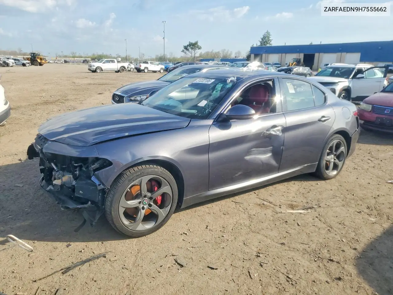 2017 Alfa Romeo Giulia Q4 VIN: ZARFAEDN9H7555662 Lot: 51222186