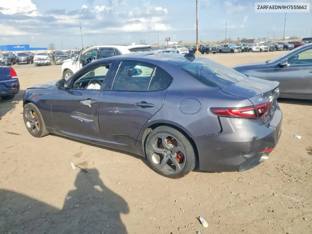 2017 Alfa Romeo Giulia Q4 VIN: ZARFAEDN9H7555662 Lot: 51222186