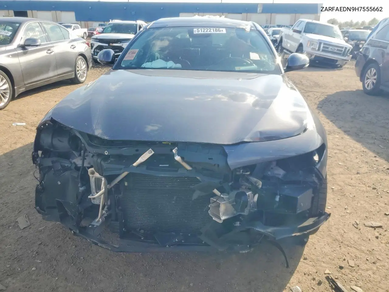 2017 Alfa Romeo Giulia Q4 VIN: ZARFAEDN9H7555662 Lot: 51222186