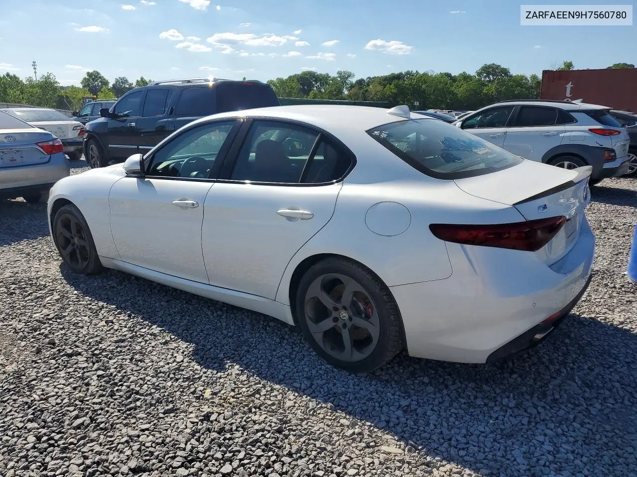 2017 Alfa Romeo Giulia Ti Q4 VIN: ZARFAEEN9H7560780 Lot: 52135246