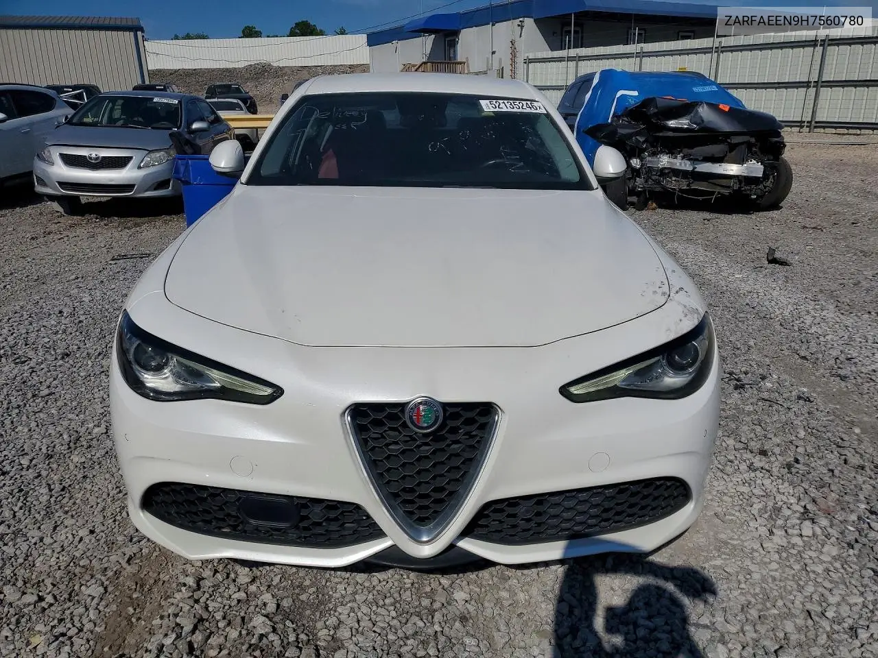 2017 Alfa Romeo Giulia Ti Q4 VIN: ZARFAEEN9H7560780 Lot: 52135246
