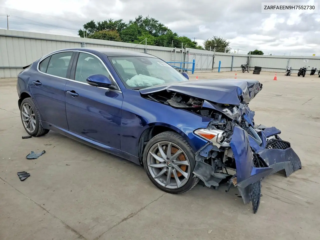 2017 Alfa Romeo Giulia Ti Q4 VIN: ZARFAEEN9H7552730 Lot: 55011636